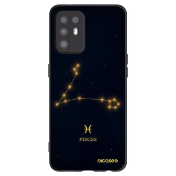 Picasee Μαύρη θήκη σιλικόνης για OPPO A94 5G - PISCES