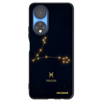 Picasee Μαύρη θήκη σιλικόνης για Honor X7 - PISCES