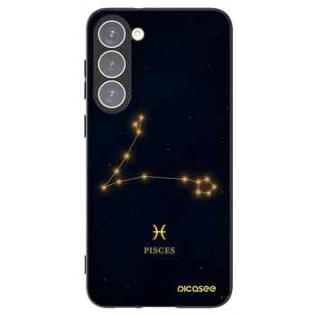 Picasee Μαύρη θήκη σιλικόνης για Samsung Galaxy S23+ 5G - PISCES