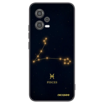 Picasee Μαύρη θήκη σιλικόνης για Xiaomi Poco X5 - PISCES