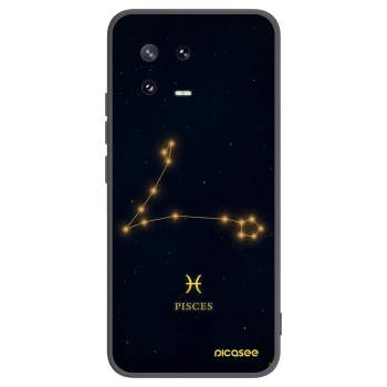 Picasee Μαύρη θήκη σιλικόνης για Xiaomi 13 Pro - PISCES