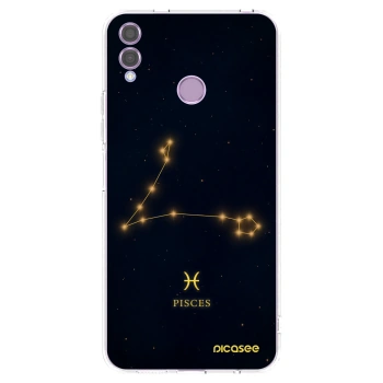 Picasee διαφανής θήκη σιλικόνης Honor 8X - PISCES