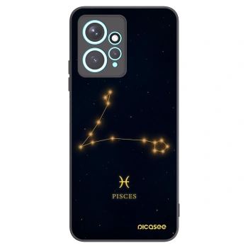 Picasee Μαύρη θήκη σιλικόνης για Xiaomi Redmi Note 12 4G - PISCES