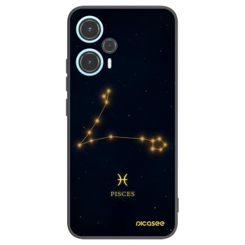 Picasee Μαύρη θήκη σιλικόνης για Xiaomi Poco F5 - PISCES