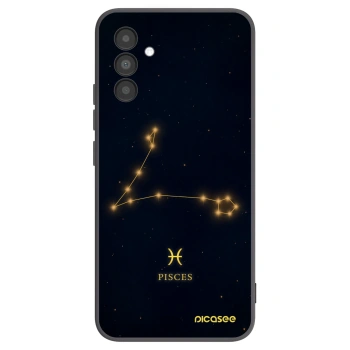 Picasee Μαύρη θήκη σιλικόνης για Samsung Galaxy A04s A047F - PISCES