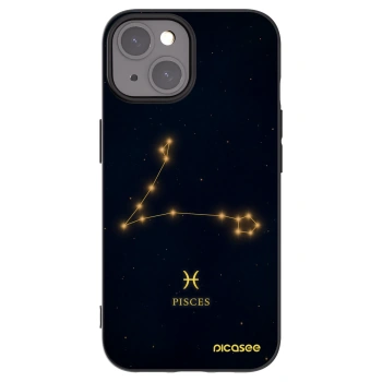 Picasee Μαύρη θήκη σιλικόνης για Apple iPhone 15 - PISCES