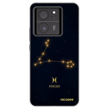 Picasee Μαύρη θήκη σιλικόνης για Xiaomi 13T - PISCES
