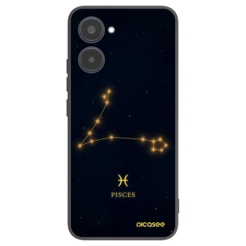 Picasee Μαύρη θήκη σιλικόνης για Realme 10 4G - PISCES