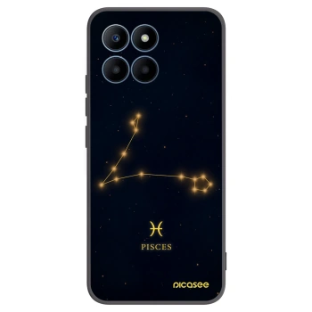 Picasee Μαύρη θήκη σιλικόνης για Honor 70 Lite - PISCES