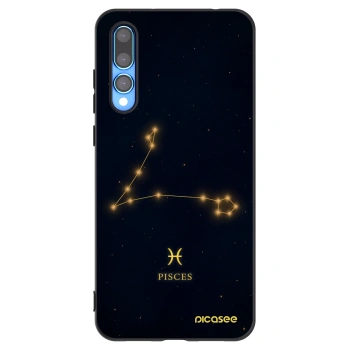 Picasee Μαύρη θήκη σιλικόνης για Huawei P20 Pro - PISCES