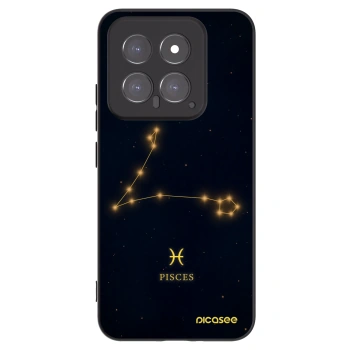 Picasee Μαύρη θήκη σιλικόνης για Xiaomi 14 - PISCES