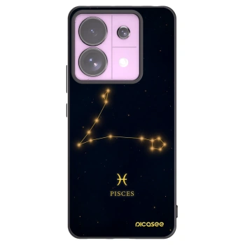 Picasee Μαύρη θήκη σιλικόνης για Xiaomi Redmi Note 13 Pro 5G - PISCES