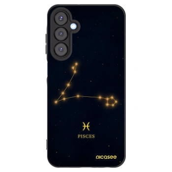 Picasee Μαύρη θήκη σιλικόνης για Samsung Galaxy A25 A256B 5G - PISCES