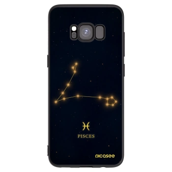 Picasee Μαύρη θήκη σιλικόνης για Samsung Galaxy S8 G950F - PISCES