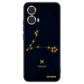 Picasee Μαύρη θήκη σιλικόνης για Motorola Moto G85 - PISCES