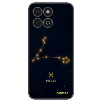 Picasee Μαύρη θήκη σιλικόνης για Honor 200 Smart 5G - PISCES