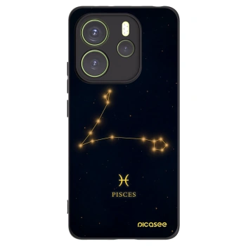 Picasee Μαύρη θήκη σιλικόνης για Xiaomi Redmi Note 14 4G - PISCES