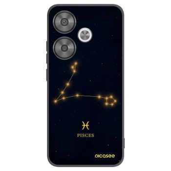Picasee Μαύρη θήκη σιλικόνης για Xiaomi Poco F6 - PISCES
