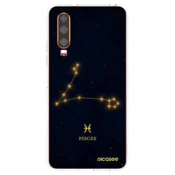 Picasee διαφανής θήκη σιλικόνης Huawei P30 - PISCES