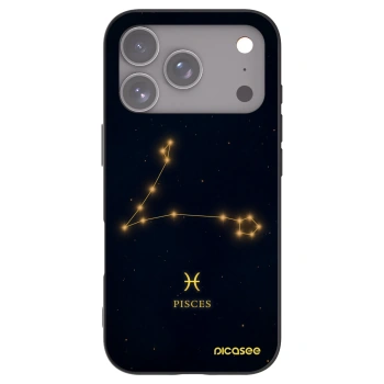 Picasee Μαύρη θήκη σιλικόνης για Apple iPhone 17 Pro - PISCES