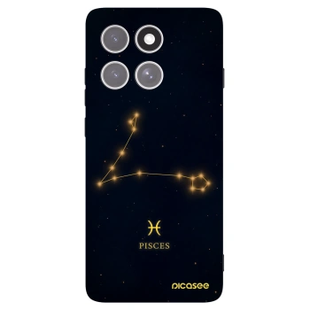 Picasee Μαύρη θήκη σιλικόνης για Motorola Edge 60 Pro - PISCES