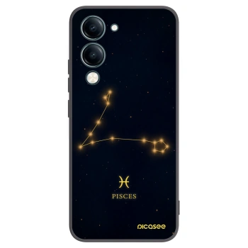 Picasee Μαύρη θήκη σιλικόνης για Vivo Y29s 5G - PISCES
