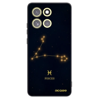Picasee Μαύρη θήκη σιλικόνης για Motorola Moto G86 Power 5G - PISCES
