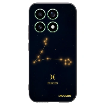 Picasee Μαύρη θήκη σιλικόνης για Xiaomi 17 - PISCES