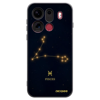 Picasee Μαύρη θήκη σιλικόνης για OPPO Find X9 Pro - PISCES