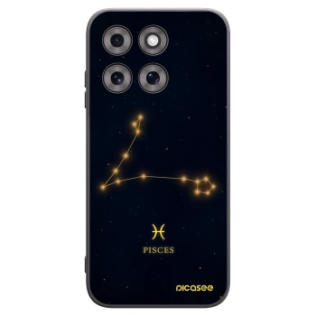 Picasee Μαύρη θήκη σιλικόνης για Motorola Moto G77 - PISCES