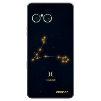 Picasee Μαύρη θήκη σιλικόνης για Sony Xperia 10 VII - PISCES