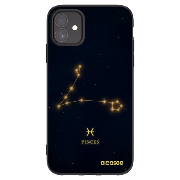 Picasee Μαύρη θήκη σιλικόνης για Apple iPhone 11 - PISCES