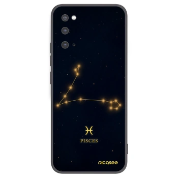 Picasee Μαύρη θήκη σιλικόνης για Samsung Galaxy S20 G980F - PISCES