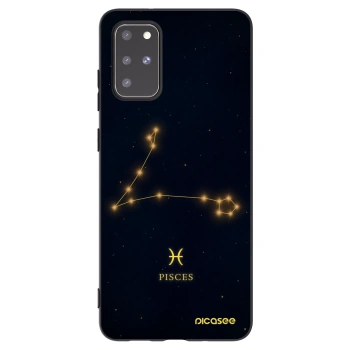 Picasee Μαύρη θήκη σιλικόνης για Samsung Galaxy S20+ G985F - PISCES