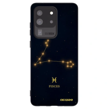 Picasee Μαύρη θήκη σιλικόνης για Samsung Galaxy S20 Ultra 5G G988F - PISCES