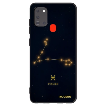 Picasee Μαύρη θήκη σιλικόνης για Samsung Galaxy A21s - PISCES