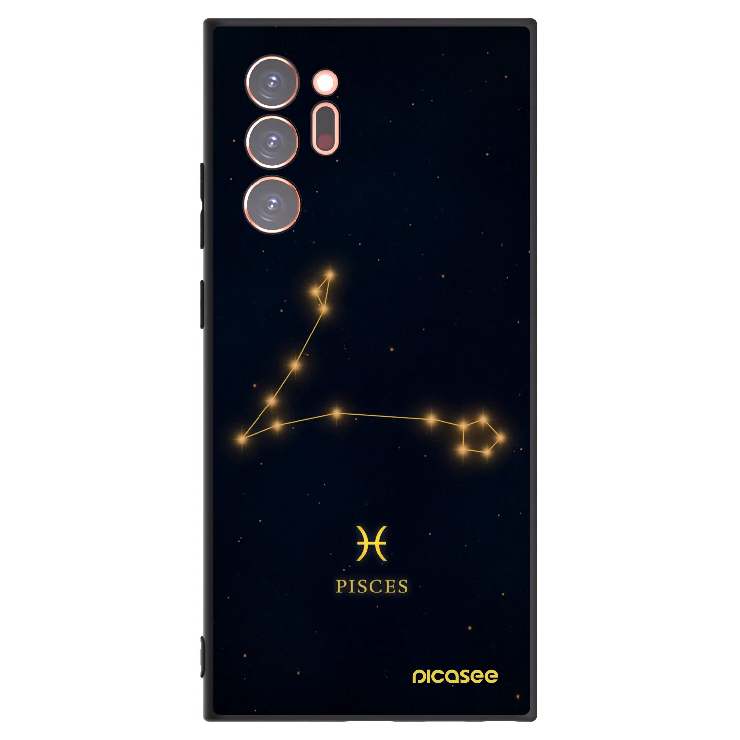 Picasee Μαύρη θήκη σιλικόνης για Samsung Galaxy Note 20 Ultra - PISCES