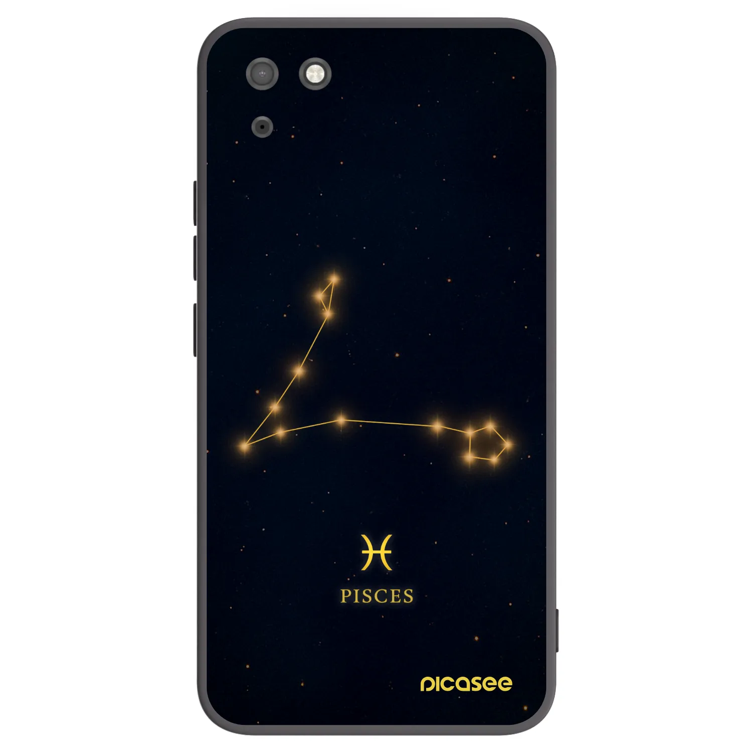 Picasee Μαύρη θήκη σιλικόνης για Huawei Y5P - PISCES