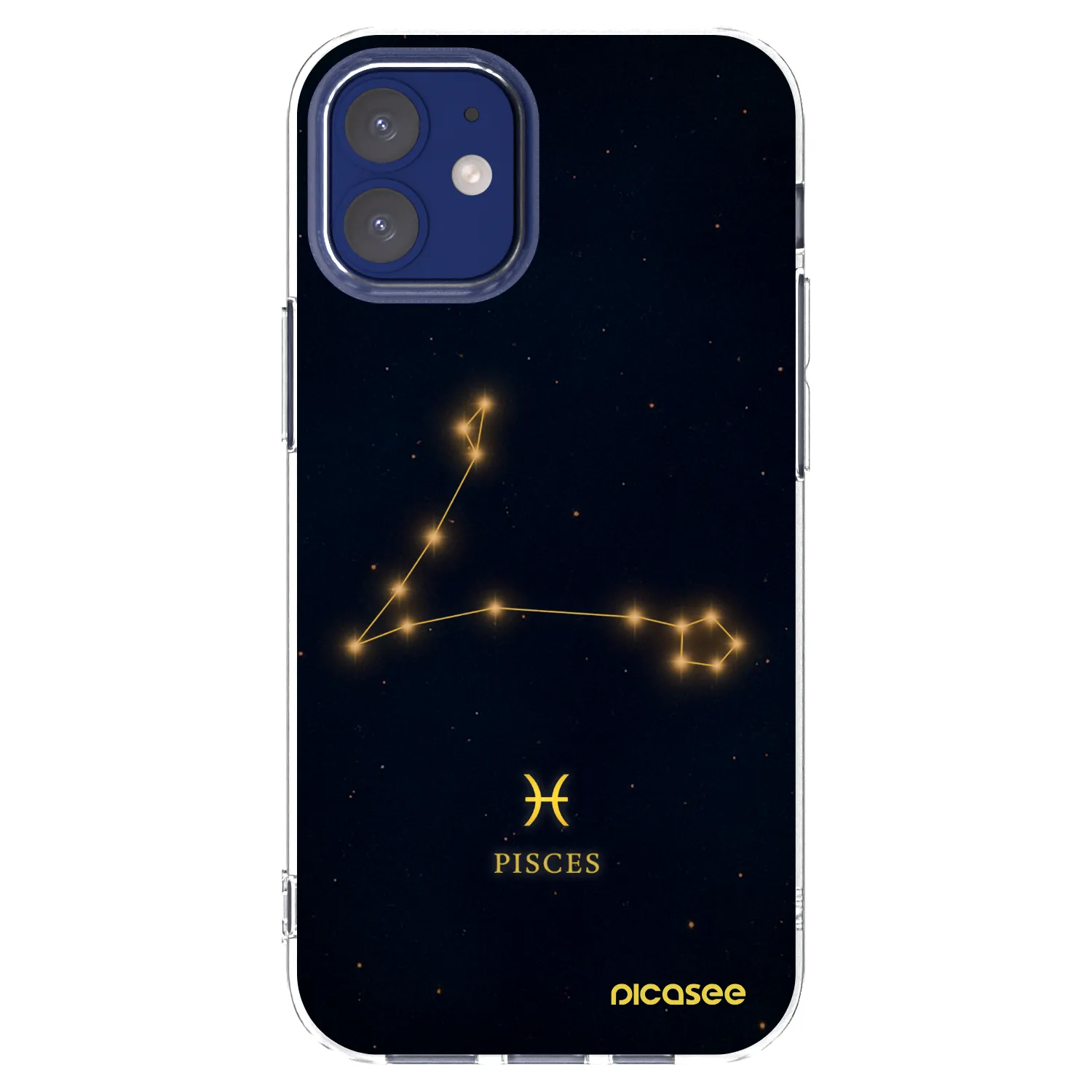 Picasee διαφανής θήκη σιλικόνης Apple iPhone 12 mini - PISCES