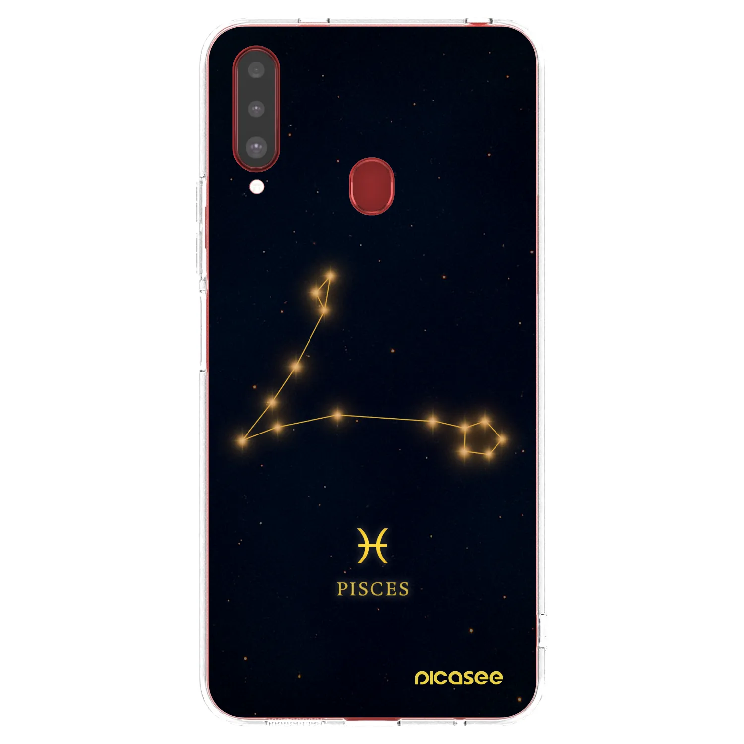 Picasee διαφανής θήκη σιλικόνης Samsung Galaxy A20s - PISCES