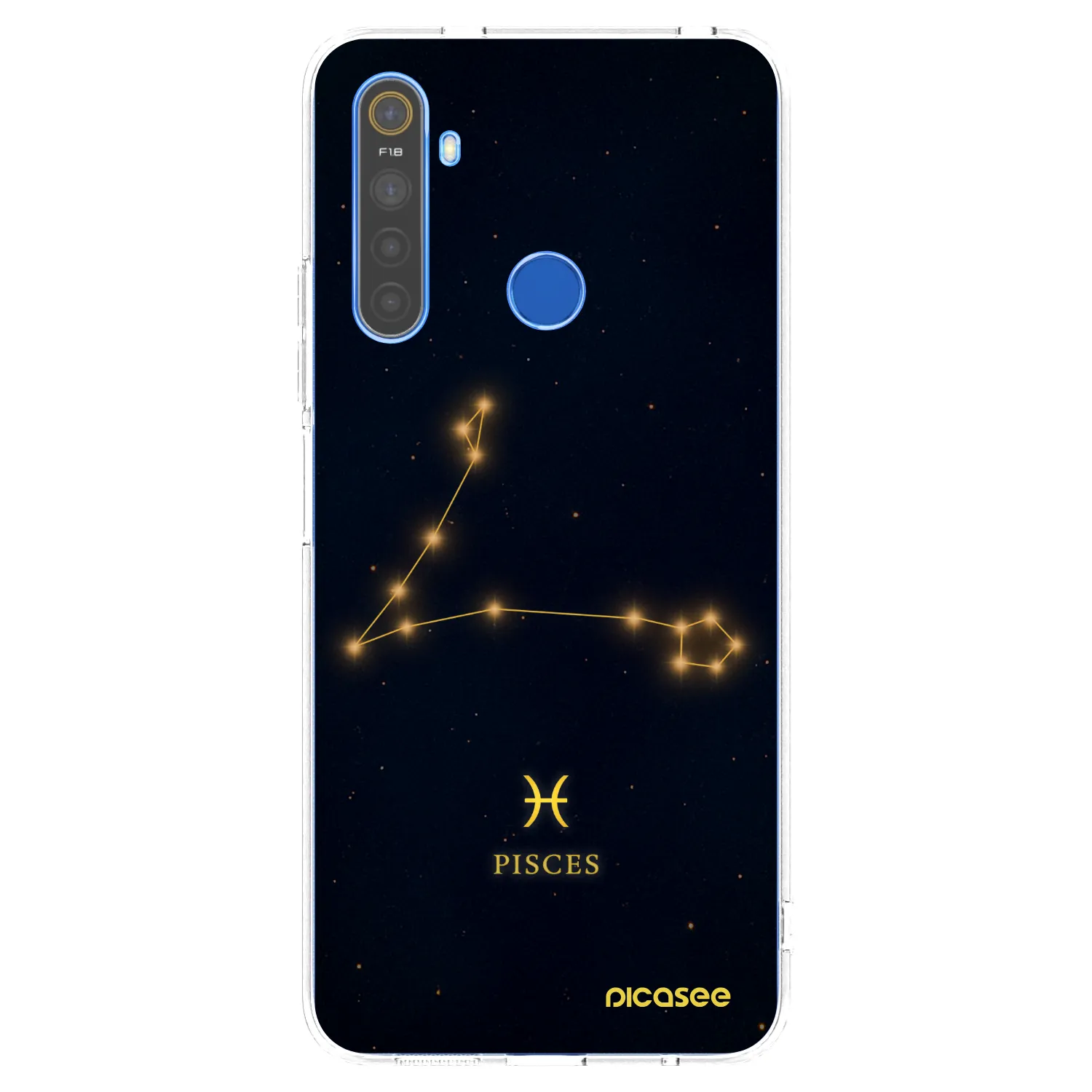 Picasee διαφανής θήκη σιλικόνης Realme 5 - PISCES