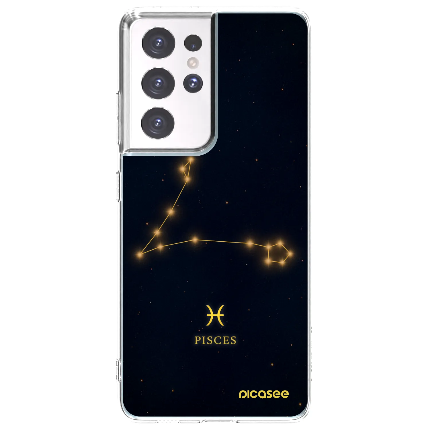 Picasee διαφανής θήκη σιλικόνης Samsung Galaxy S21 Ultra 5G G998B - PISCES