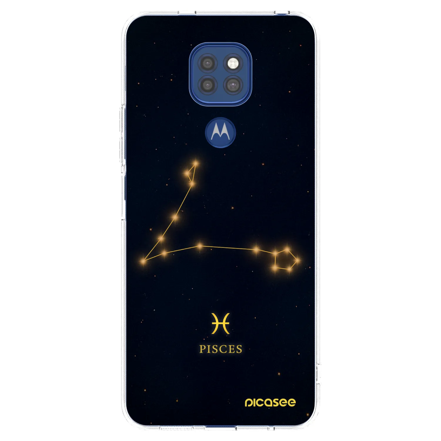 Picasee διαφανής θήκη σιλικόνης Motorola Moto G9 Play - PISCES