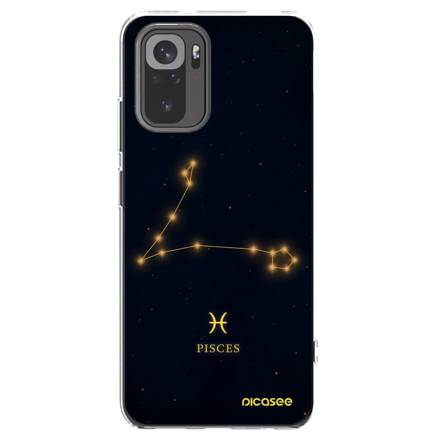 Picasee διαφανής θήκη σιλικόνης Xiaomi Redmi Note 10 - PISCES