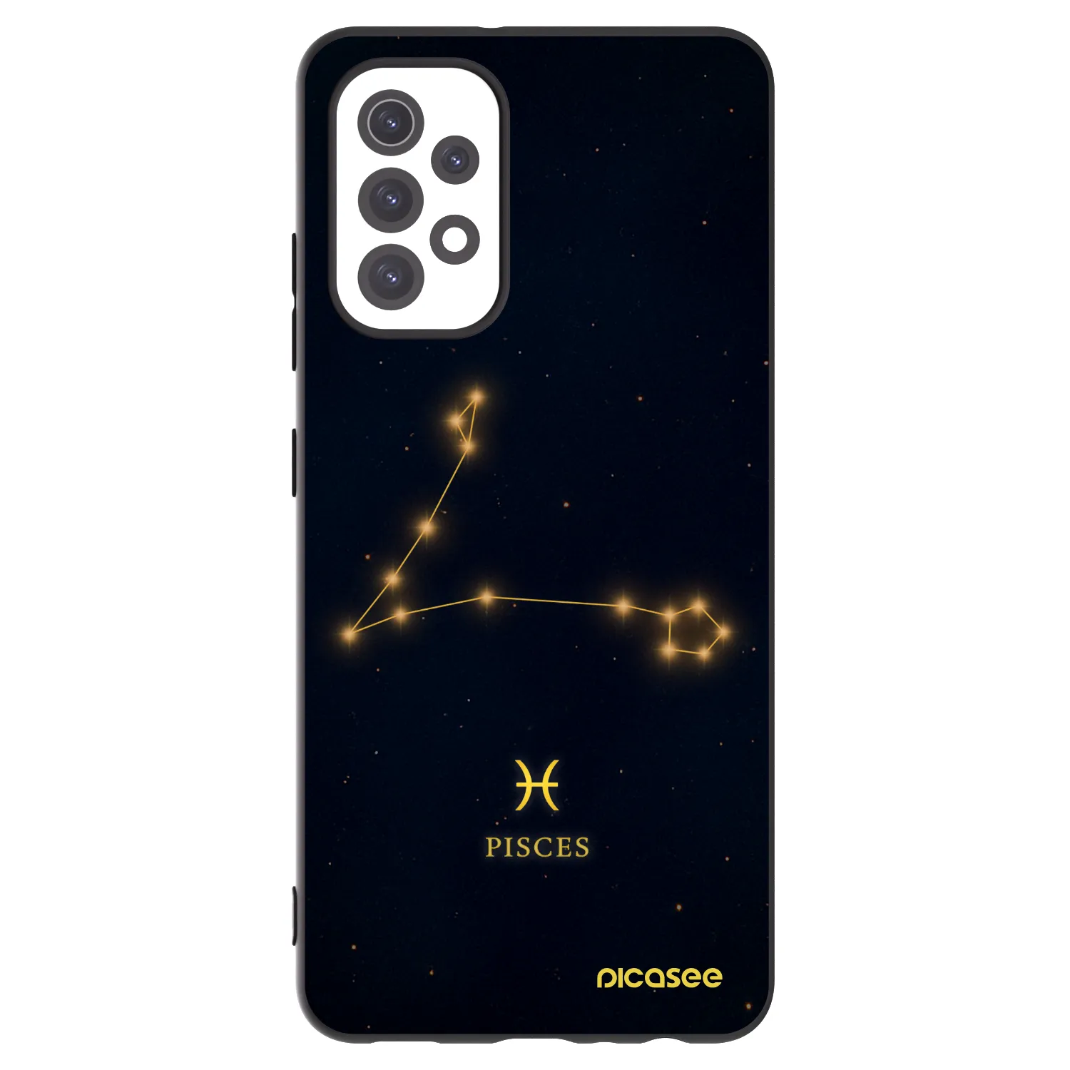 Picasee Μαύρη θήκη σιλικόνης για Samsung Galaxy A32 5G A326B - PISCES