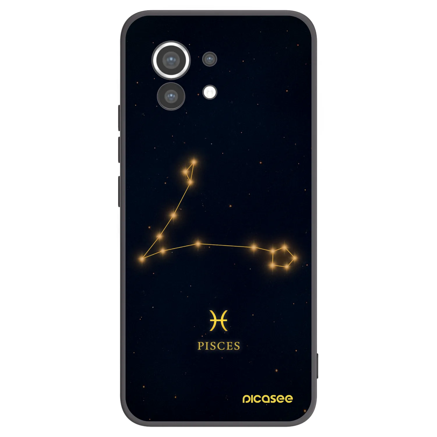 Picasee Μαύρη θήκη σιλικόνης για Xiaomi Mi 11 - PISCES