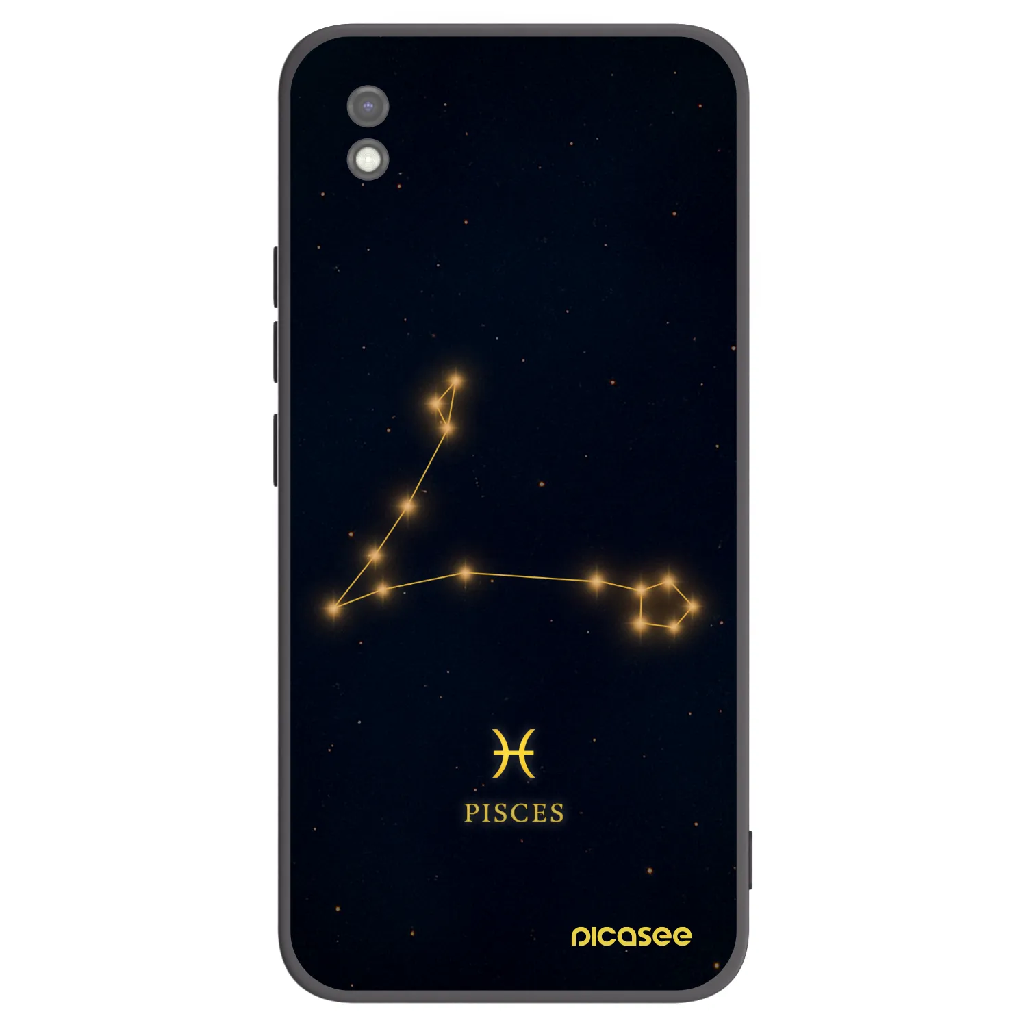 Picasee Μαύρη θήκη σιλικόνης για Xiaomi Redmi 9AT - PISCES