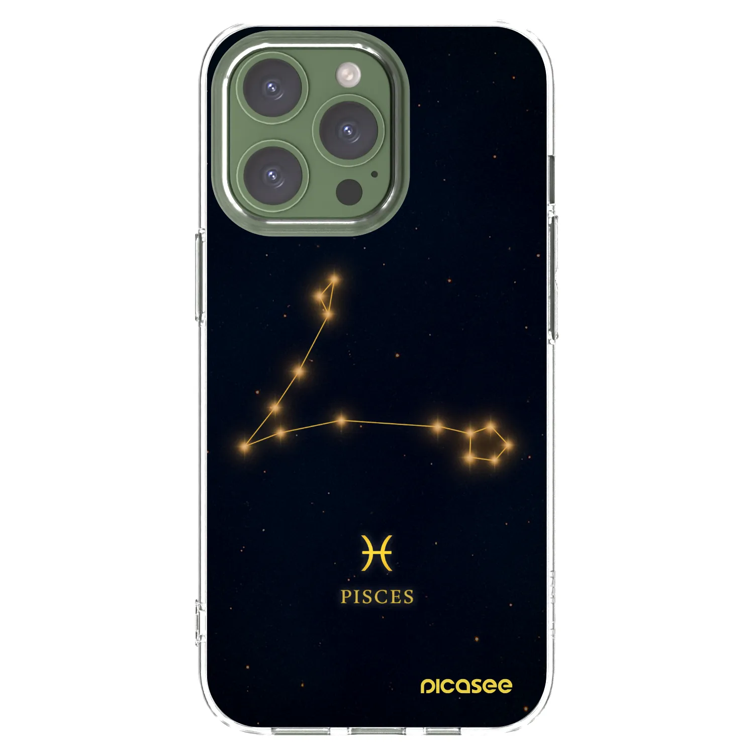 Picasee διαφανής θήκη σιλικόνης Apple iPhone 13 Pro - PISCES