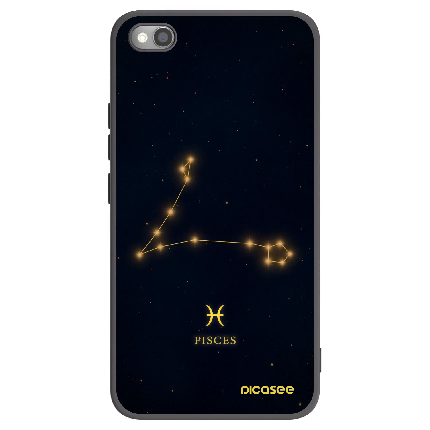 Picasee Μαύρη θήκη σιλικόνης για Xiaomi Redmi Note 11S 5G - PISCES