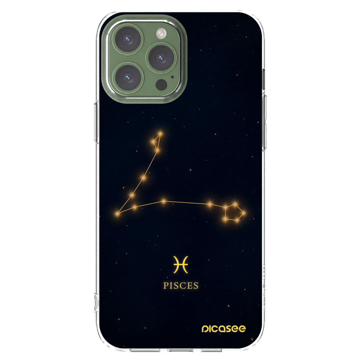 Picasee διαφανής θήκη σιλικόνης Apple iPhone 13 Pro Max - PISCES